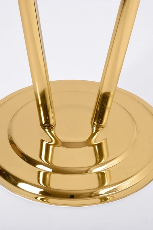 Купить основание Круг стальное хромированное фигурное под золото на 2 штока, Ø 32 см