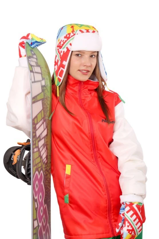 Шапка-ушанка Винтер на флисе взрослая, с полной запечаткой "Happy"#7