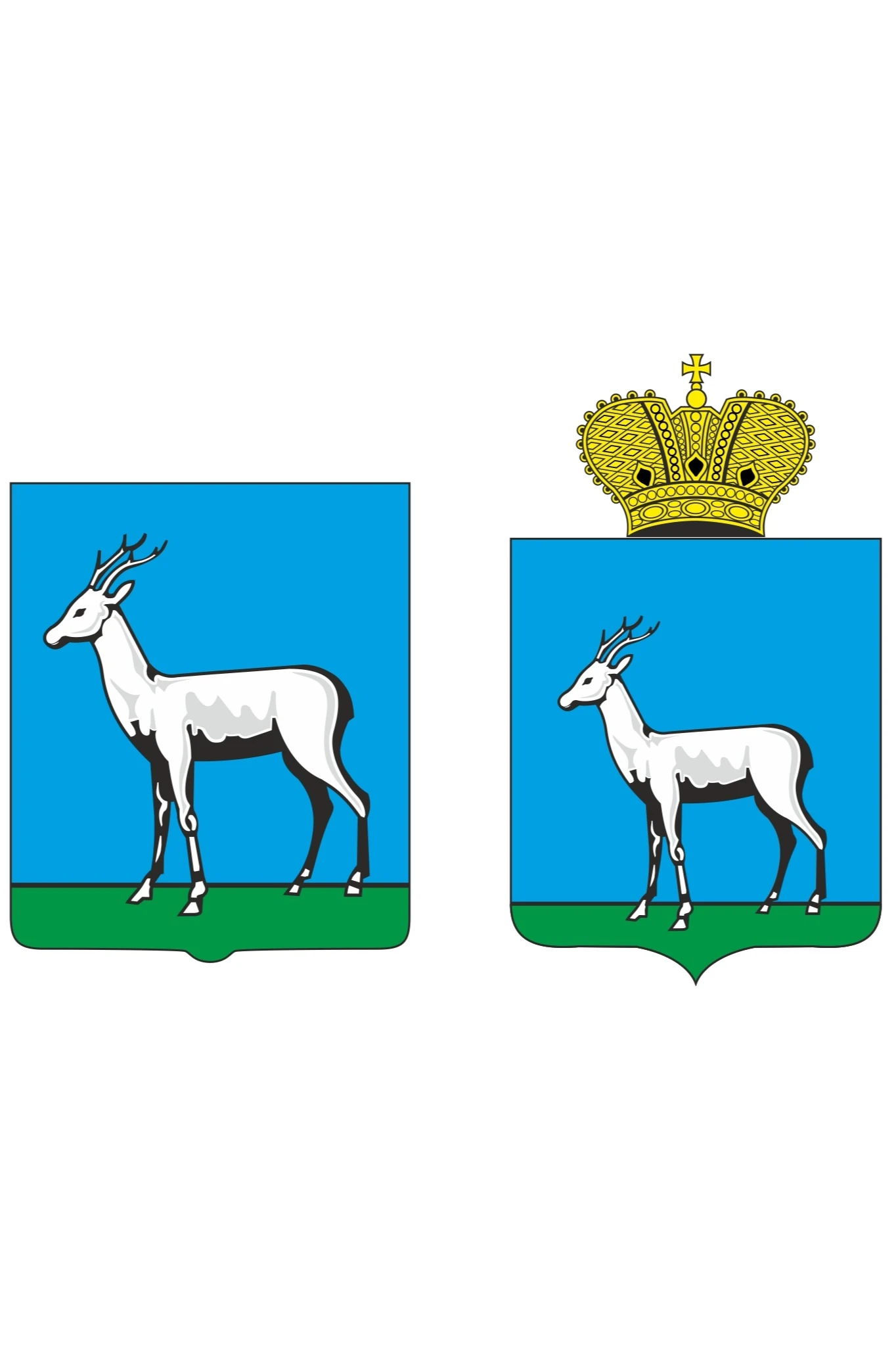 Герб Самары 53х61 см, вышитый#1