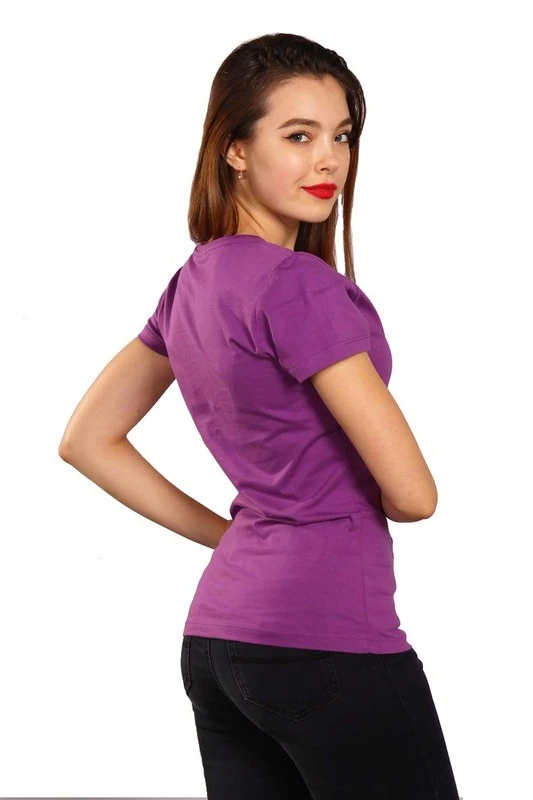 Купить футболку Премиум женскую фиолетовую