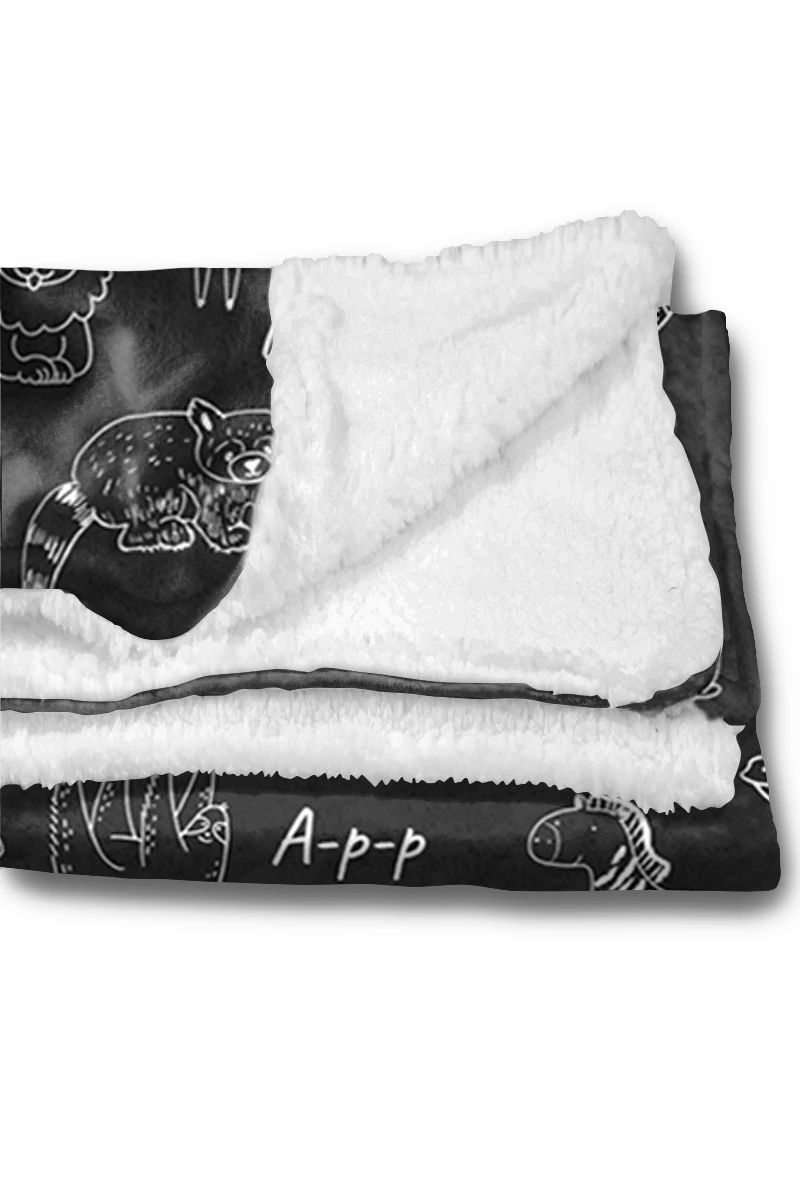 Купить плед Слипи флисовый 140х170 см (двухслойный), с принтом "Anton"