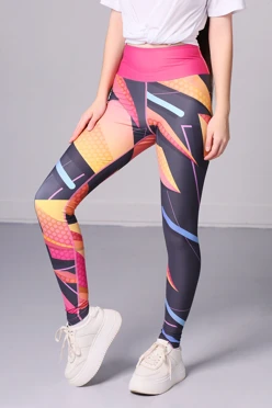 Купить легинсы спортивные Лили женские с полной запечаткой