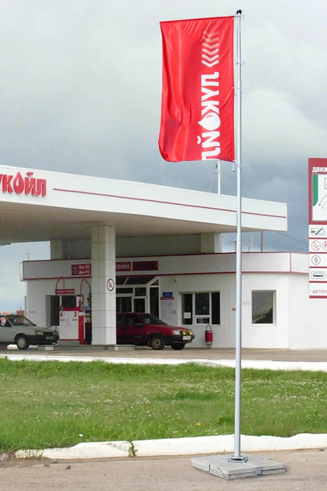 Аренда флагштока из алюминия с закрытым механизмом 10 м (покраска)#2