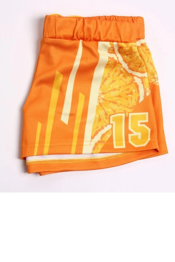 Шорты Матч волейбольные женские с полной запечаткой "Oranges"#7