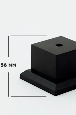 Основание пластиковое, черное 60х60х56 мм#2