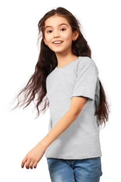 Купить футболку Премиум детскую серый меланж