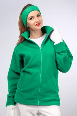 Купить женскую толстовку зеленую Харисон без капюшона