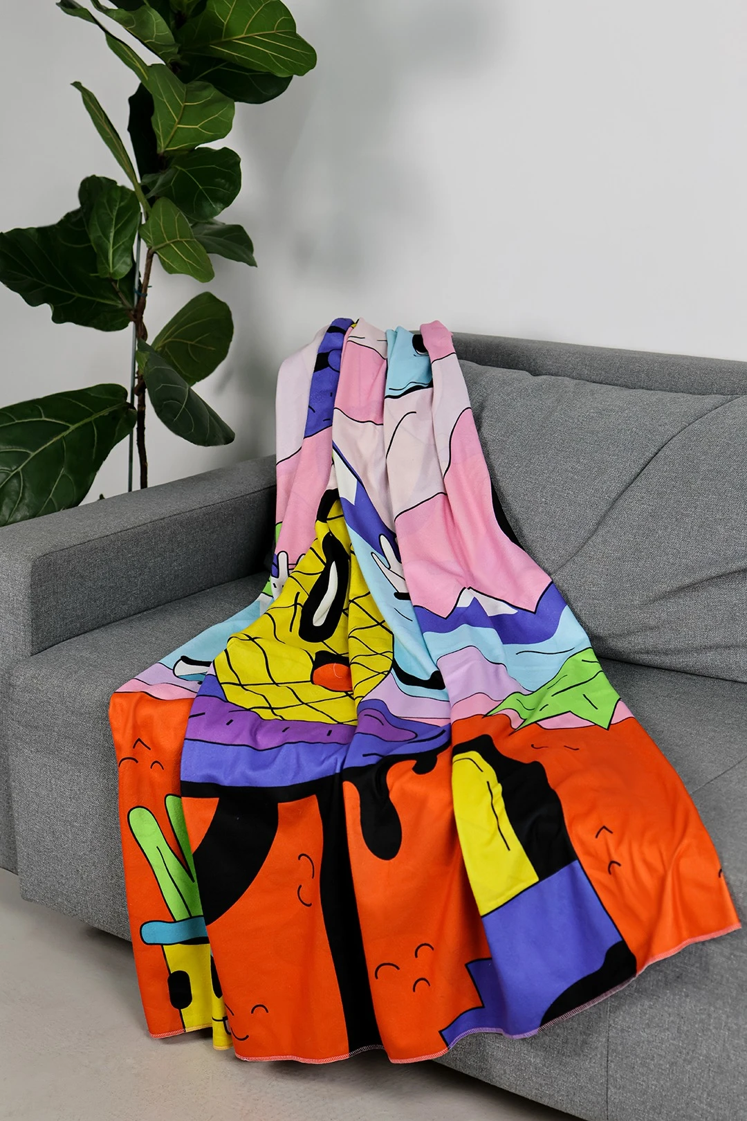 Купить флисовый плед Палитра 150х170 см с печатью