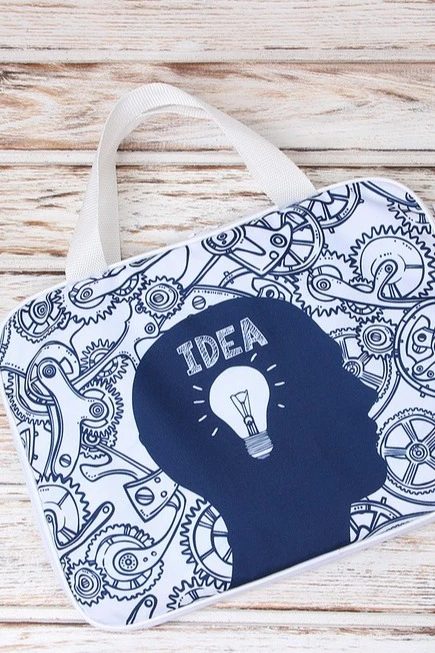 Сумка Ворд с ручками 25х35 см, с полной запечаткой "IDEA"#5