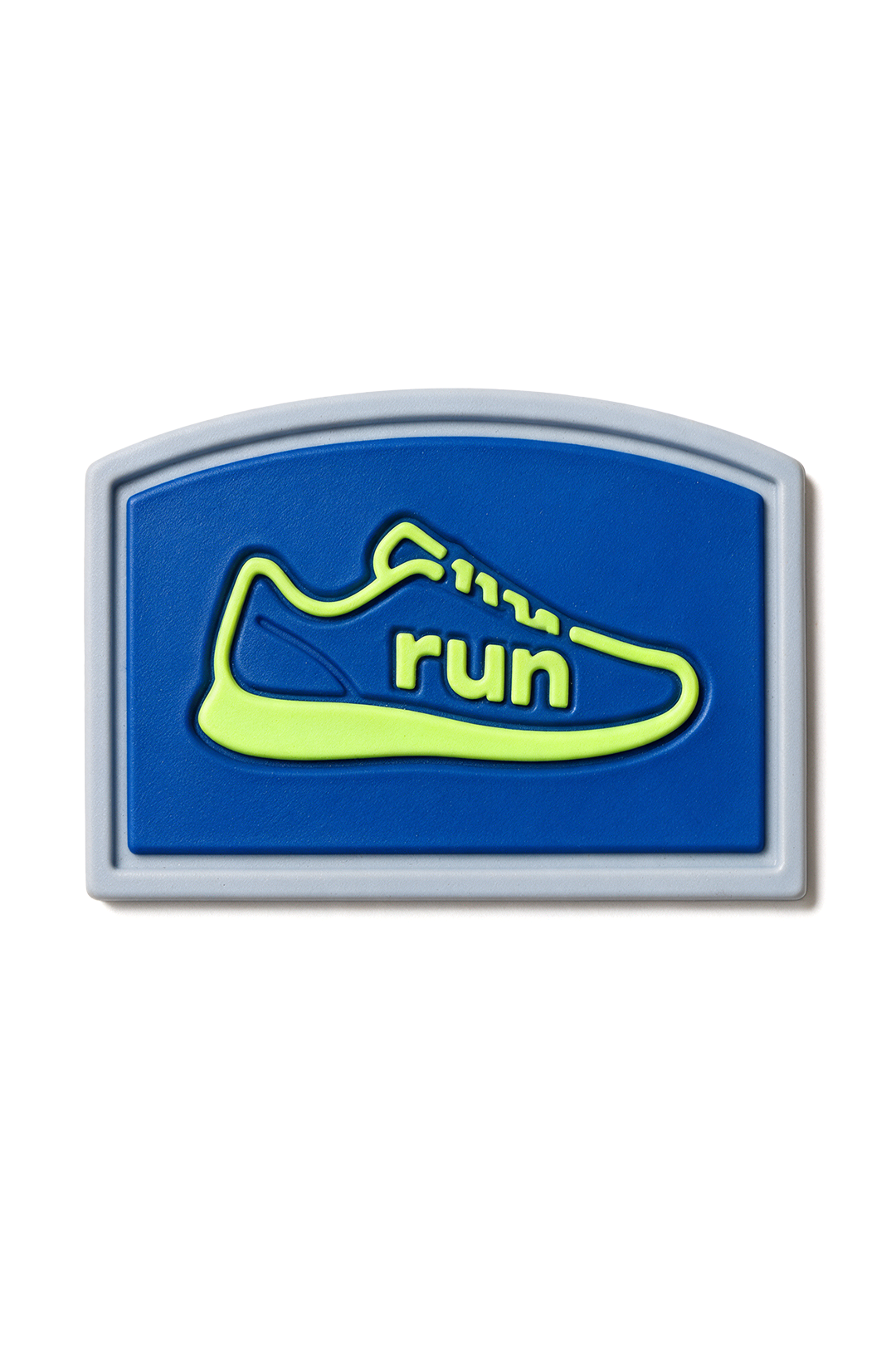 Купить шеврон ПВХ фигурный рельефный 7х5 см "Run"