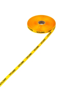 Лента сатин ширина 1 см, печать черным с одной стороны#2