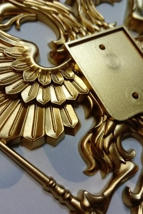 Гербовый орёл РФ 28,5х31 см, краска#2