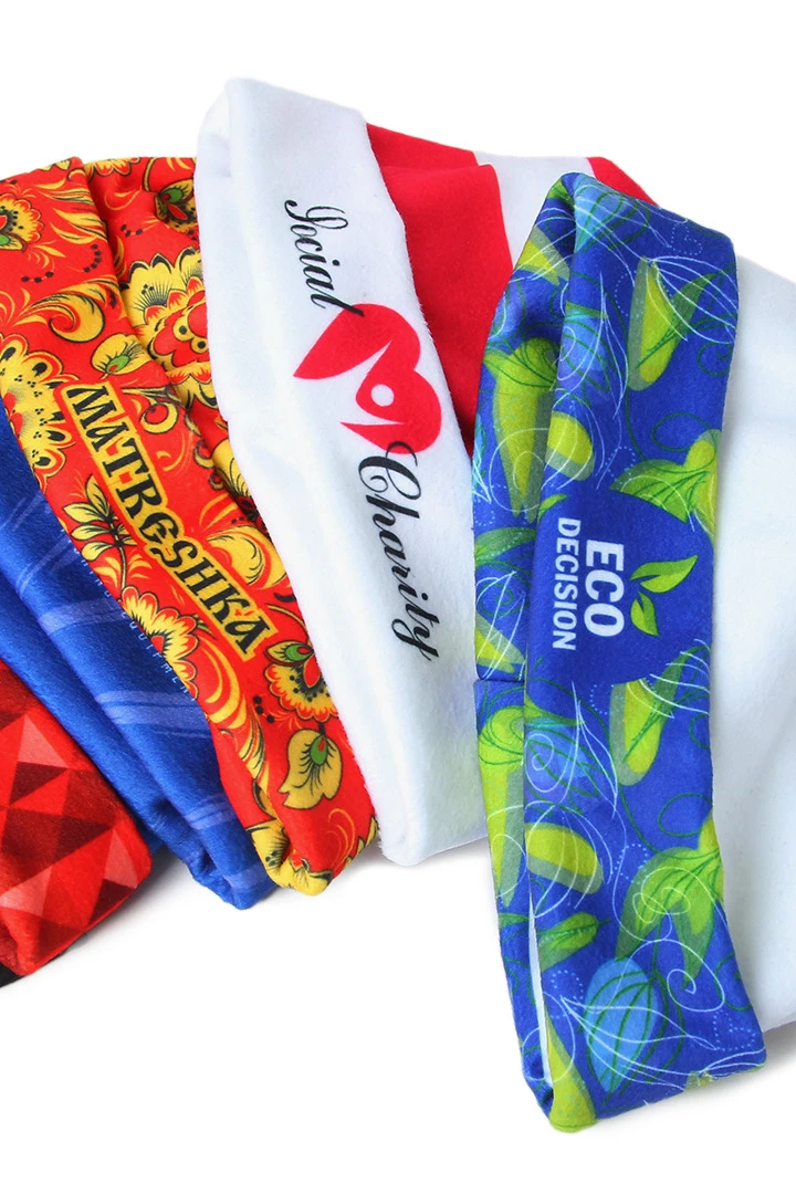 Шапка Лофт флисовая двухслойная взрослая, с полной запечаткой "FOX"#6