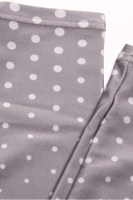 Легинсы женские с широким поясом с принтом "Grey Fog"#2