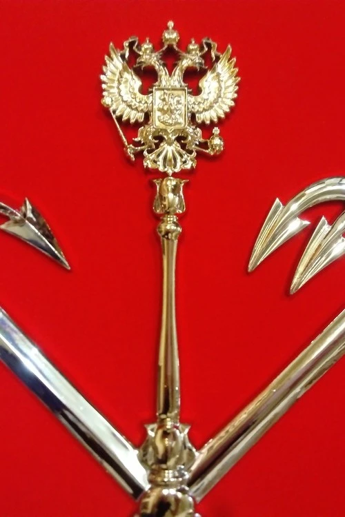 Герб Санкт-Петербурга 40х48 см, барельеф, щит МДФ, металлонапыление#3