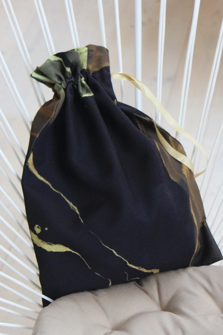 Купить мешочек с полной запечаткой 30х40 см, крепление кулисы на расстоянии от верхнего края "Saver"