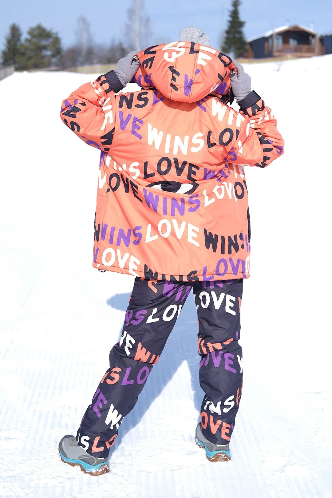 Куртка Арктик с капюшоном на синтепоне унисекс, с полной запечаткой "Osan"#7