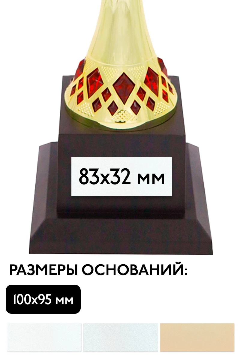 Шильд прямоугольный 83х32 мм#1