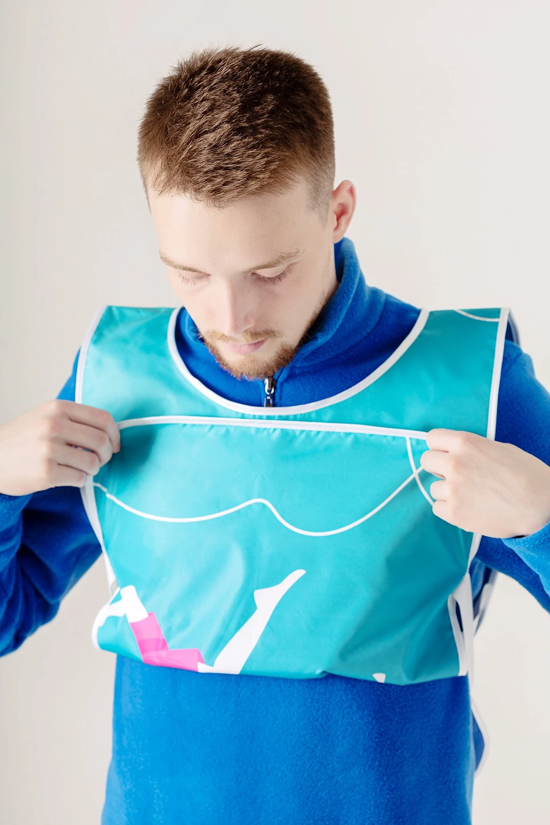 Манишка Юнив 40х60 см из дьюспо, с полной запечаткой "Volunteer"#2