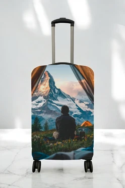 Купить чехол для чемодана (M) с принтом "Rest"