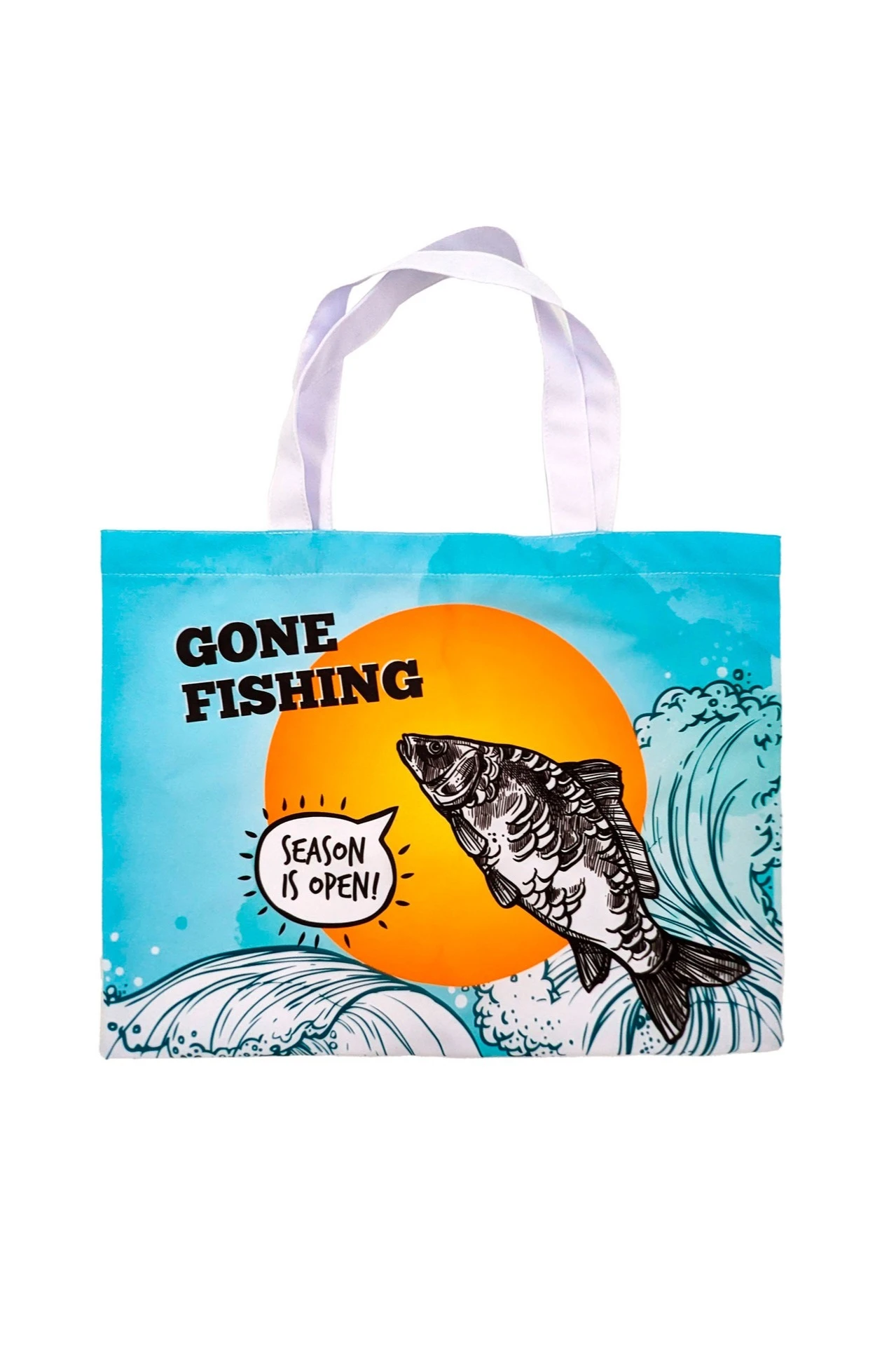 Сумка Лайт из габардина горизонтальная, с печатью#2