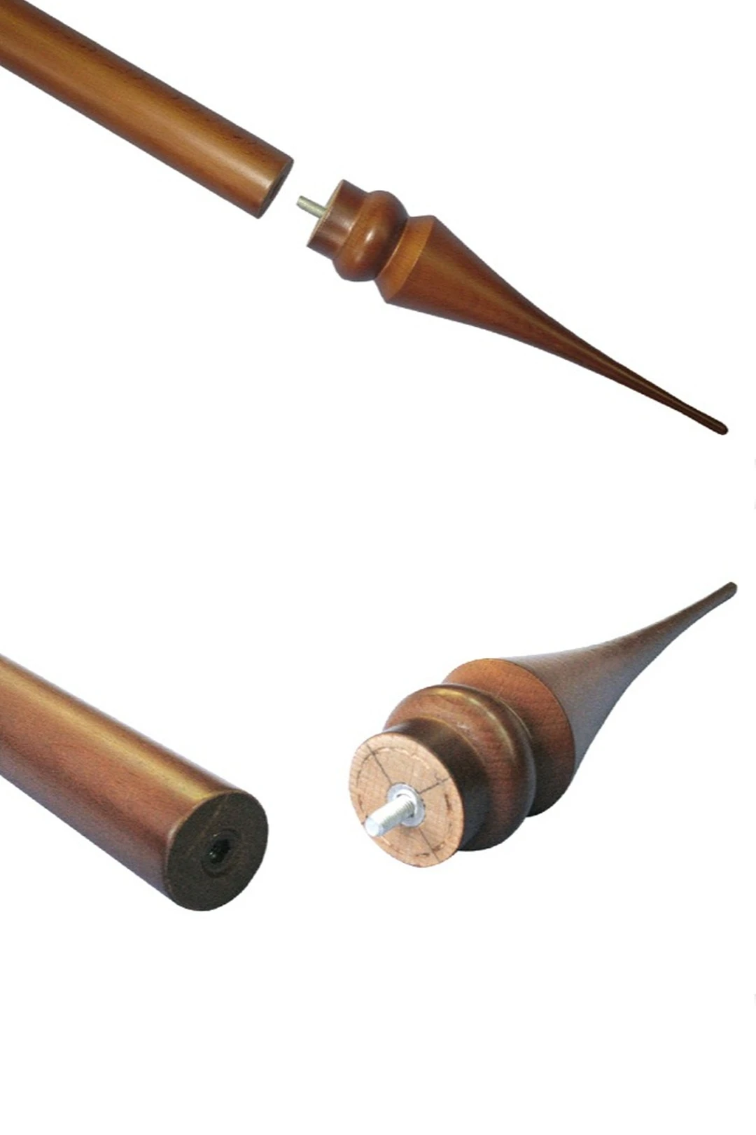 Подставка деревянная с основанием Пирамида (бук) 4 штока 2,5 м#2