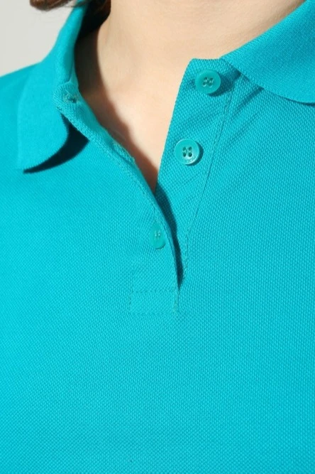 Поло Престиж женская (Modern) бирюзовая (хлопок)#7