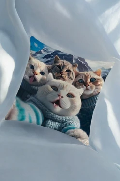 Купить подушку 45х45 см, с принтом "In mountain"