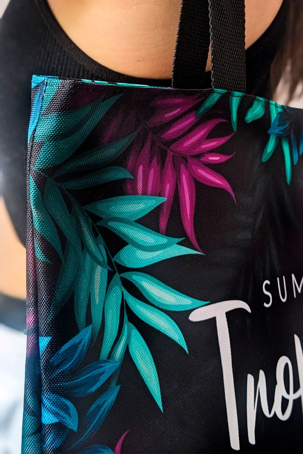 Сумка Тропикана из оксфорда 46х32х12 см, с полной запечаткой#2