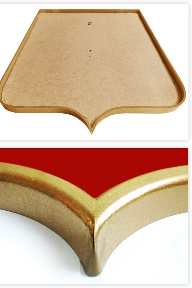 Купить Герб Республики Дагестан 42х50 см барельеф металлонапыление рамка под золото