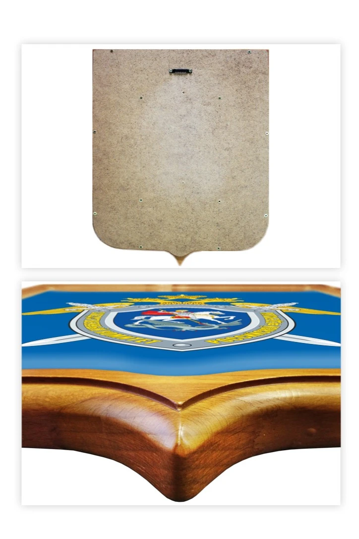 Купить Герб Следственный комитет РФ размер 53х61 см печатный рамка светлое дерево