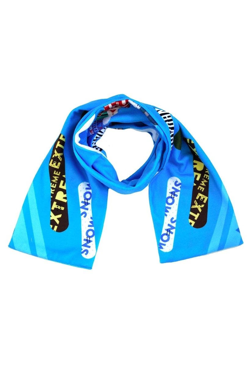Шарф двухслойный 15х120 см, с полной запечаткой "Extreme"#2