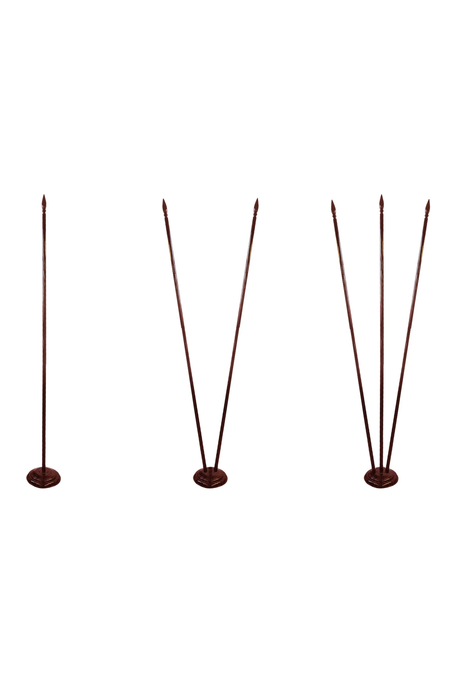 Подставка деревянная с основанием Блин (сосна) 1 шток 2,5 м#1