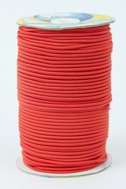 Купить резинку шляпную 100% пэ, 3 мм, красную 259