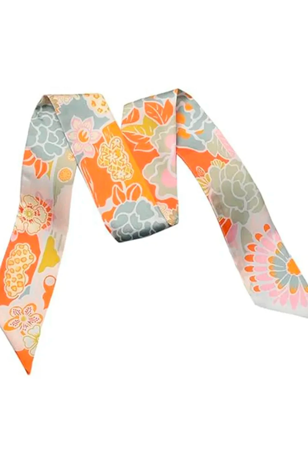 Купить шарф-платок Твилли двухслойный 5х130 см, с полной запечаткой "Sun"