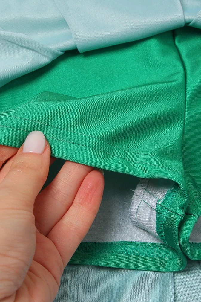 Юбка Дени с шортами женская, с полной запечаткой "Stars"#1