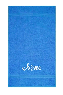 Купить полотенце махровое 40х70 см с вышивкой (Ituma), голубое