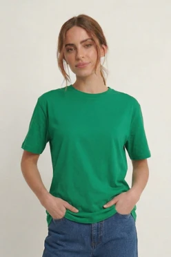 Купить футболку Ампир унисекс, однотонную зеленую (хлопок)