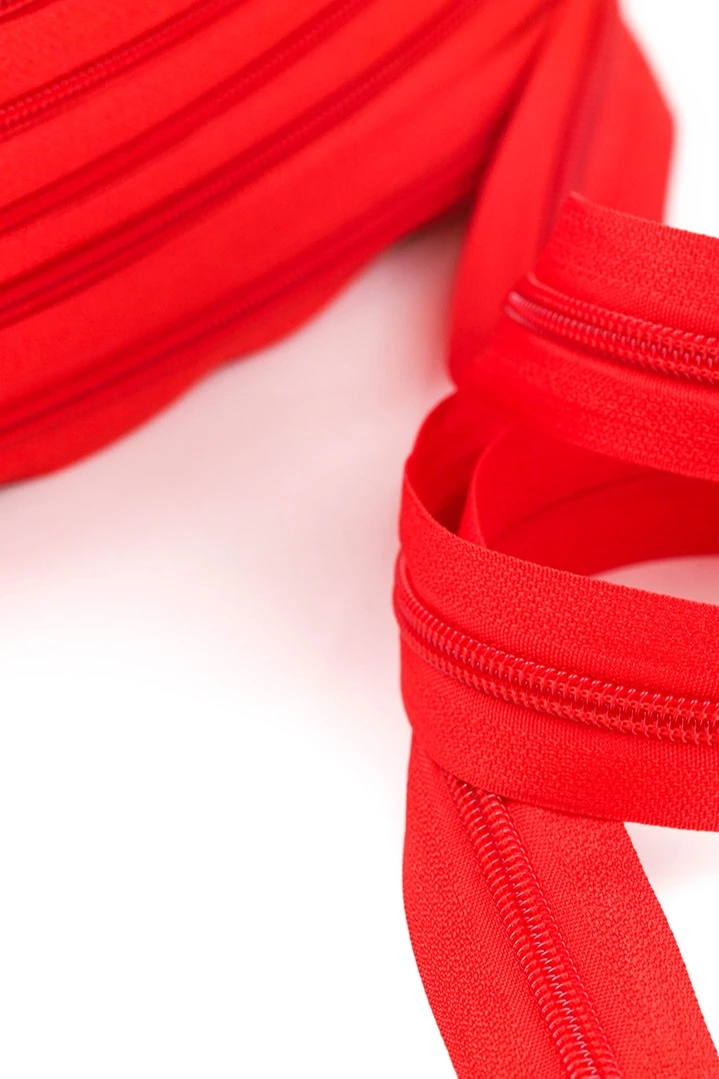 Молния спиральная реверсивная в рулоне 18 300 см, тип 5, красная#2