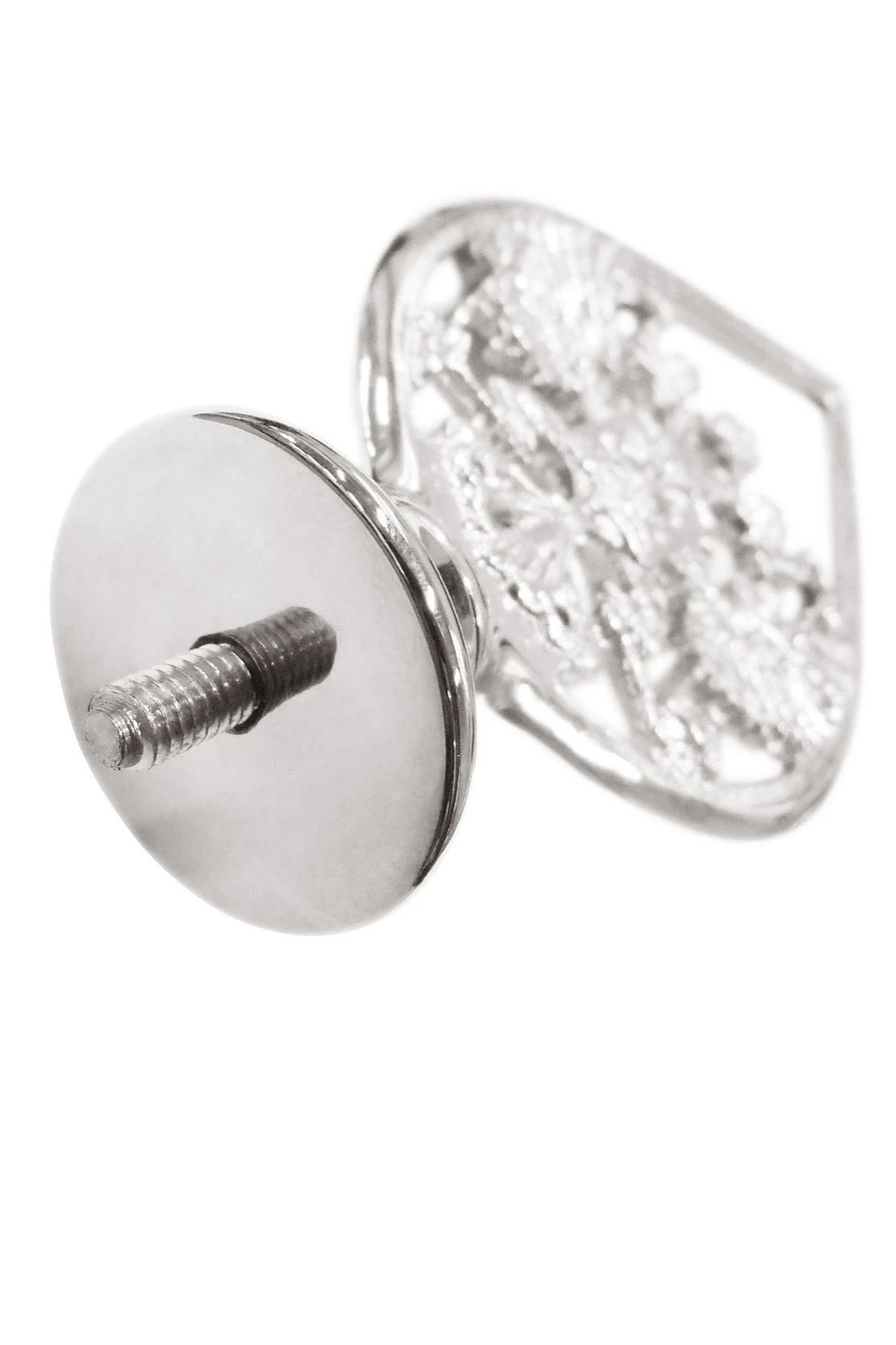 Купить навершие с гербом РФ металлическое хромированное под серебро