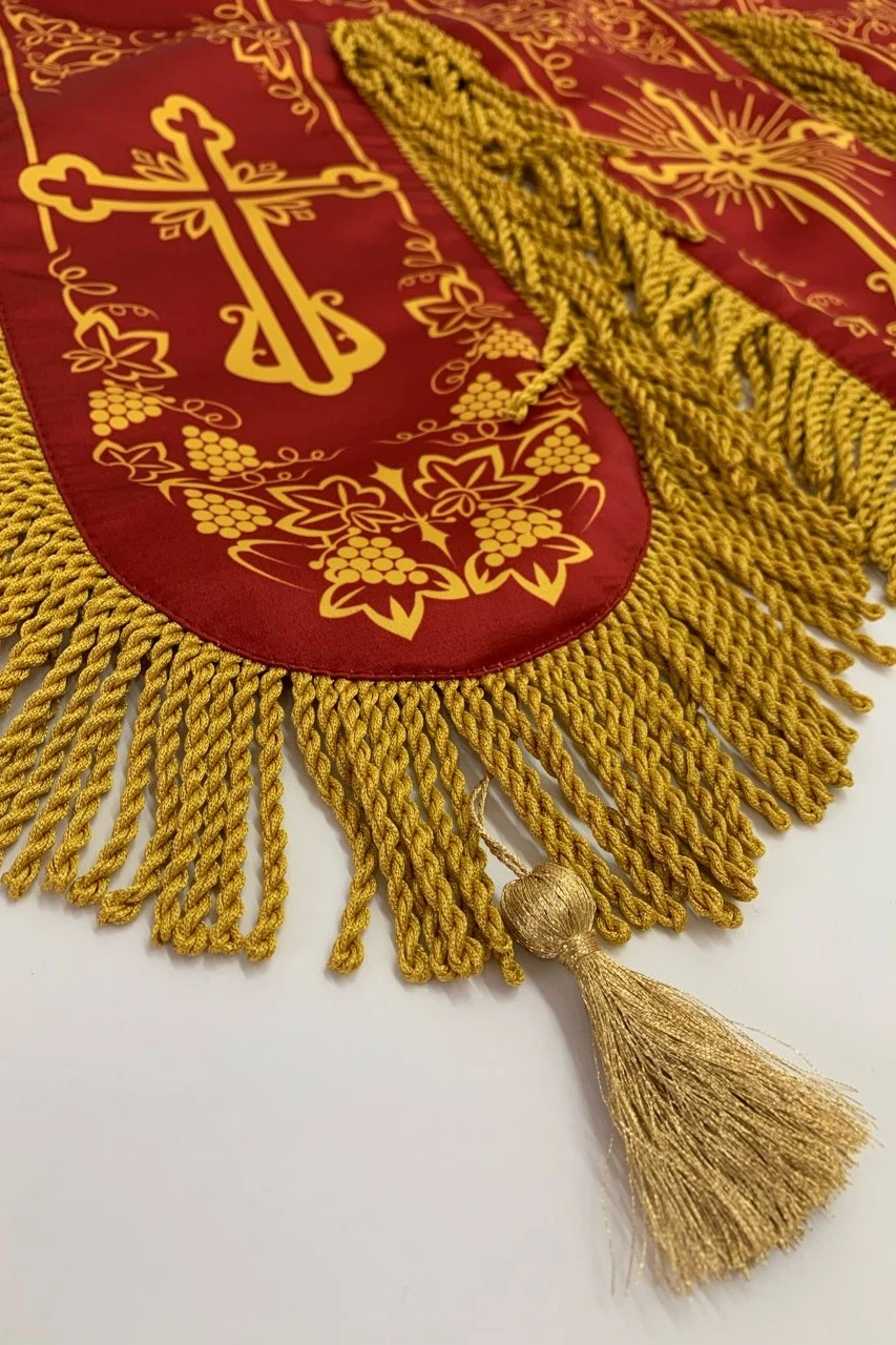 Хоругвь печатная 50х110 см (с тремя лентами)#2