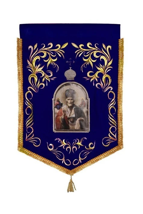 Хоругвь вышитая 25х45 см (угловая)#2