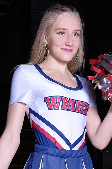 Топ Дэниель удлиненный женский, с полной запечаткой "WMHS"#3