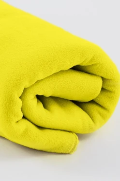 Купить плед Эконом (без обработки) флисовый 160х200 см, однотонный желтый