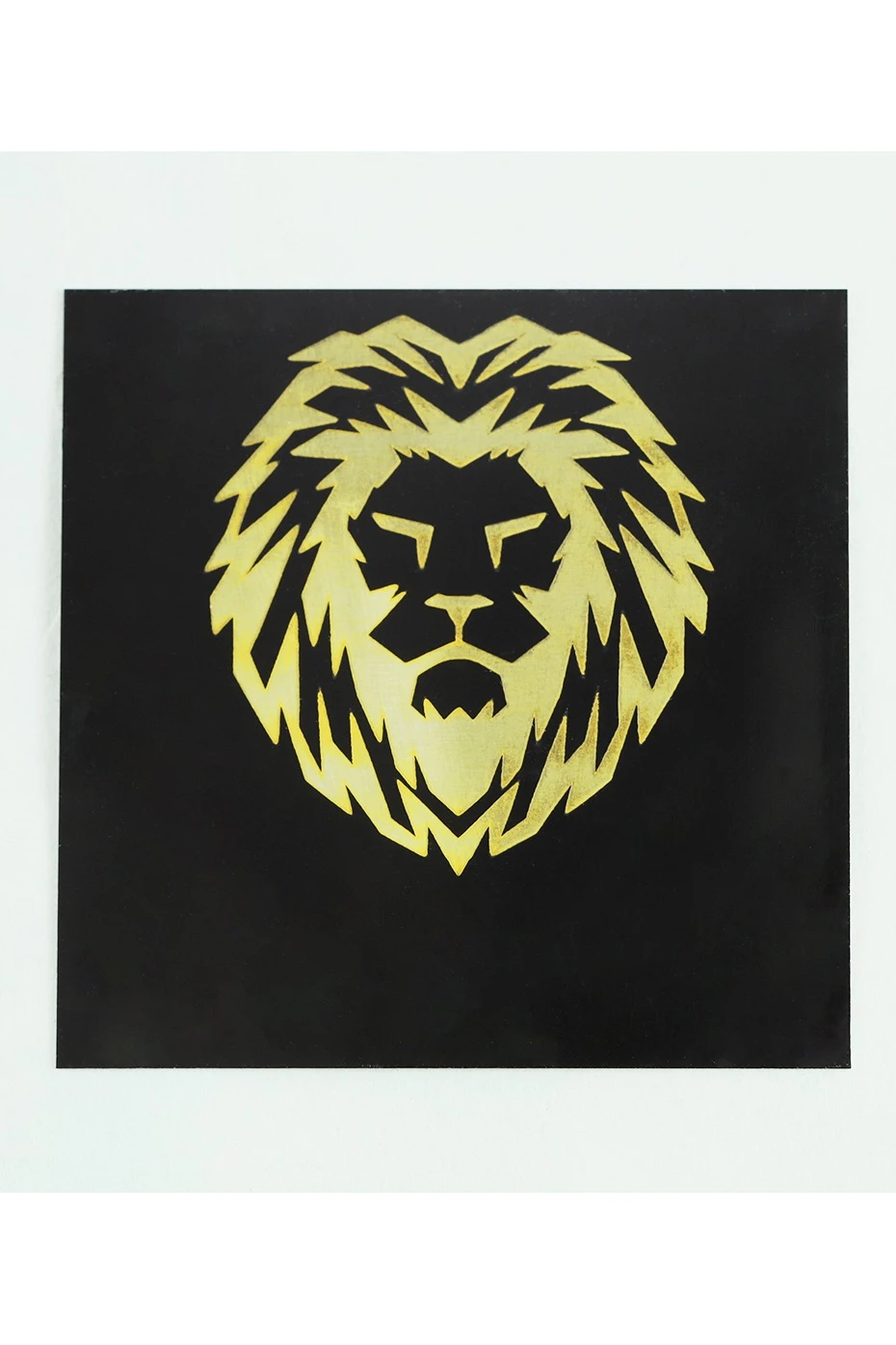 Алюминий глянцевый 200х300 мм 0,45 мм, черный/золото#1