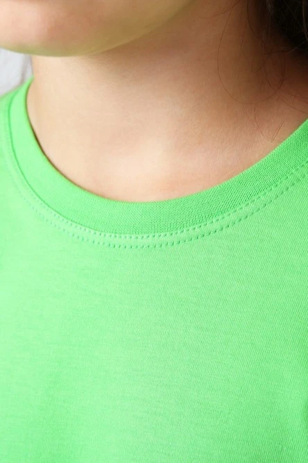Футболка Премиум детская (Modern) однотонная салатовая (хлопок)#4