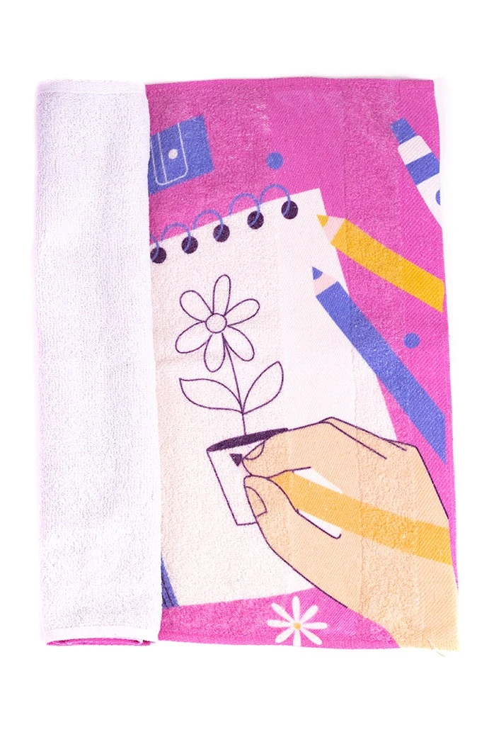 Полотенце махровое 70х140 cм с печатью (Color)#4