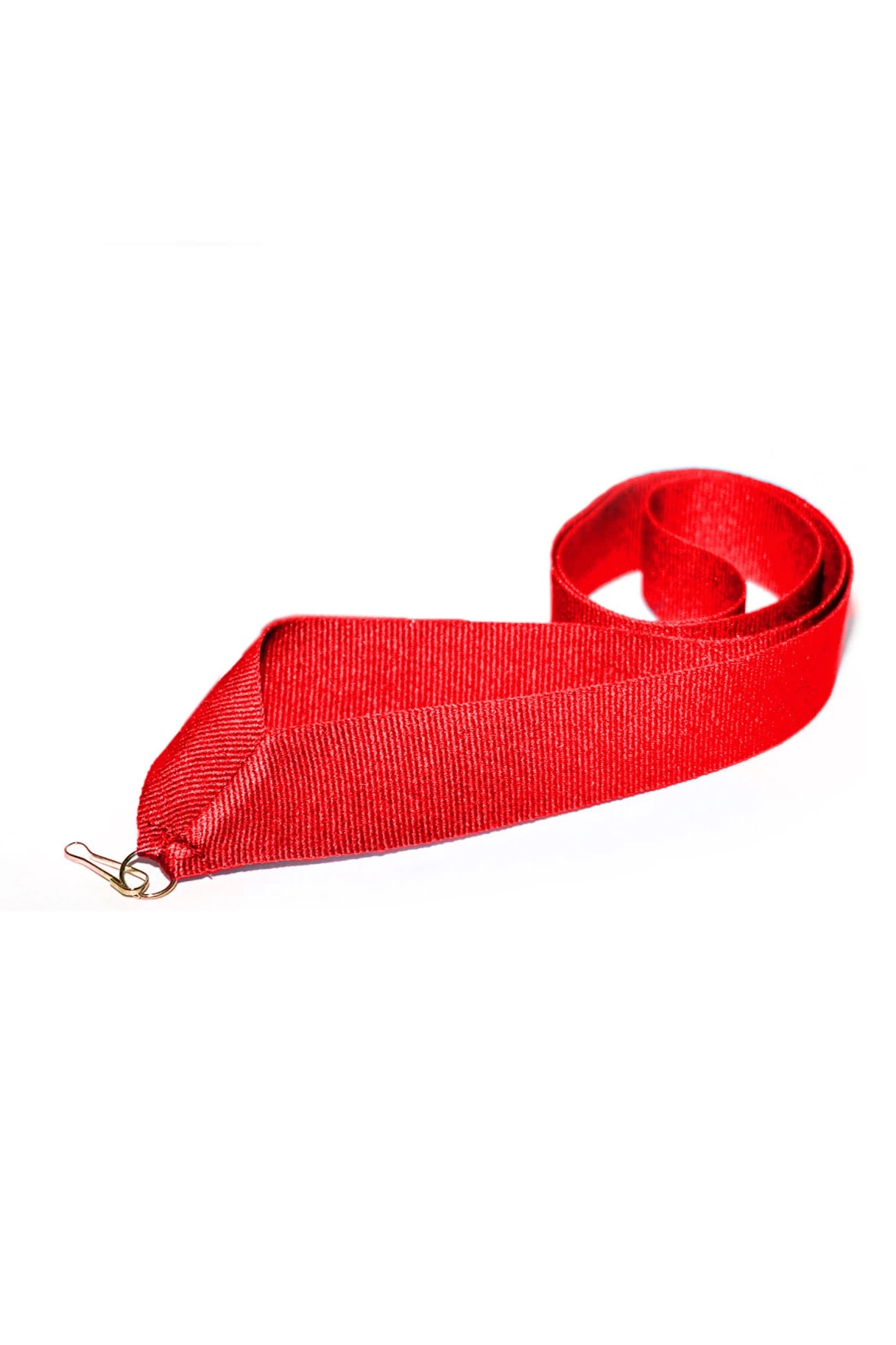 Купить ленту для медали репс ширина 2,2 см, с карабином, красную
