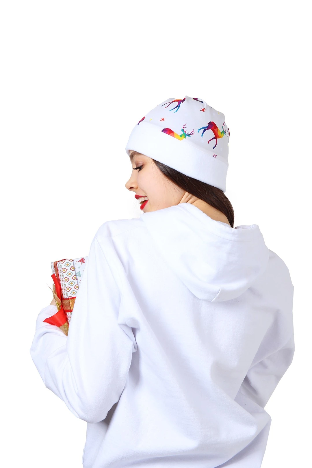 Колпак Новогодний с принтом "Deer"#3