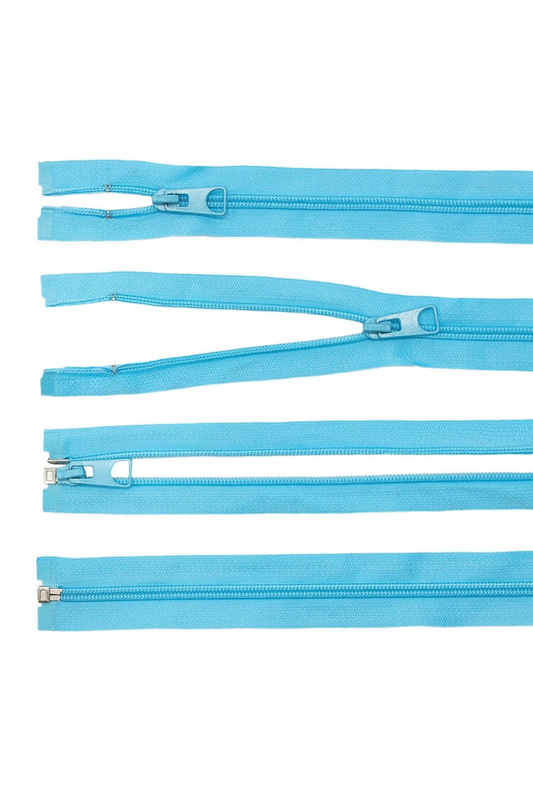 Купить молнию спиральную разъемную 40 см, тип 5, бирюзовую